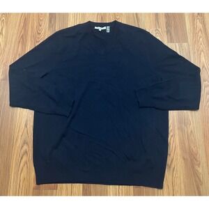 Barrow & Grove Sweater Mens Extra Large Cashmere Crewneck Black